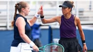 Jelena Ostapenko (left) and Hsieh Su-wei (right) at the 2026 US Open (Source: Getty)