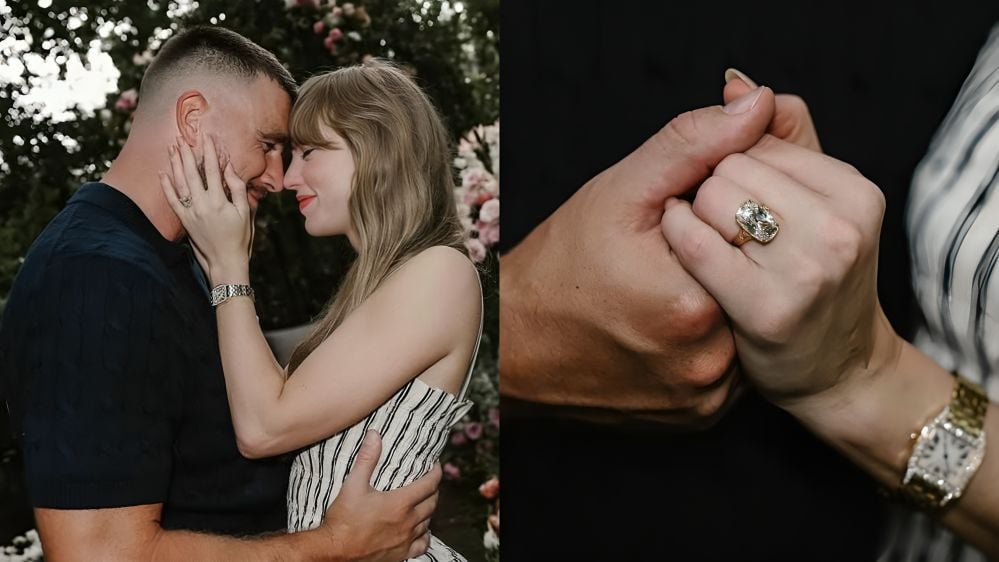 Travis Kelce makes his feelings known as Taylor Swift flaunting wedding ring becomes viral internet meme
