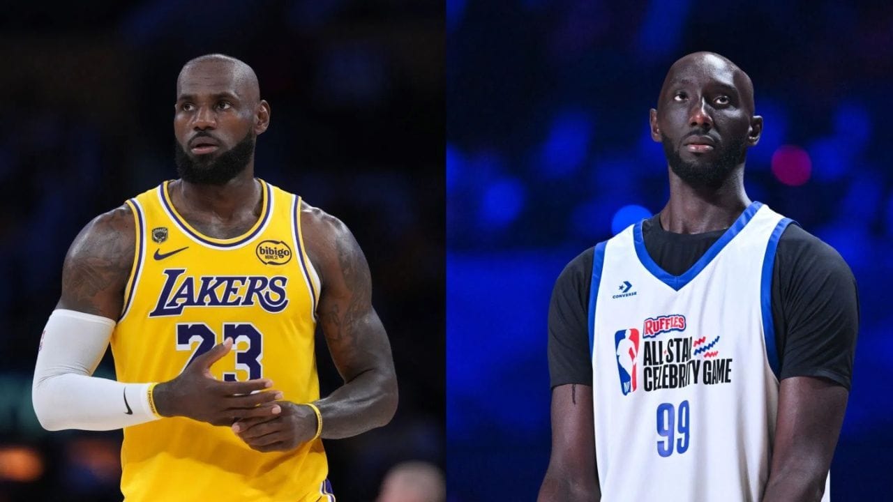 "They're calling him the Wemby stopper", "Joel Embiid replacement" - NBA Fans Go Wild As 7'6" Tacko Fall Joins LeBron James on 76ers