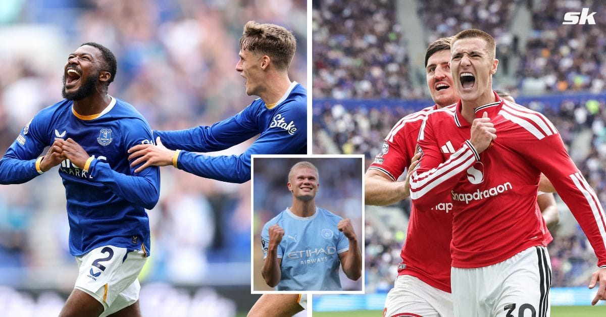 Erling Haaland lives through chaotic end to Manchester United draw against Everton as he shares hilarious live updates