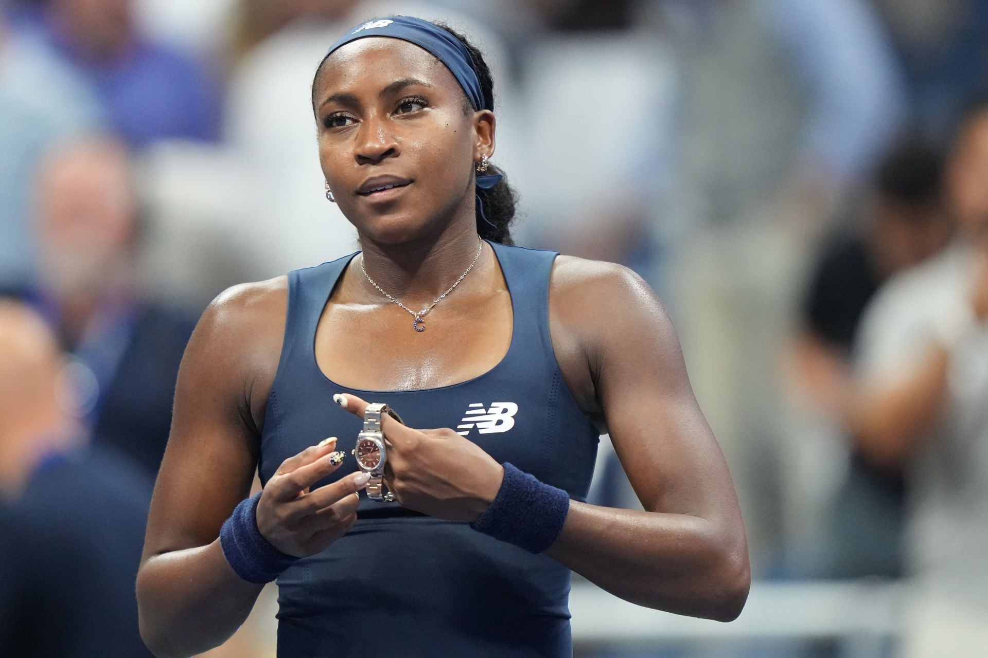Coco Gauff's father Corey shuts down troll accusing daughter of getting US Open favoritism after SF loss