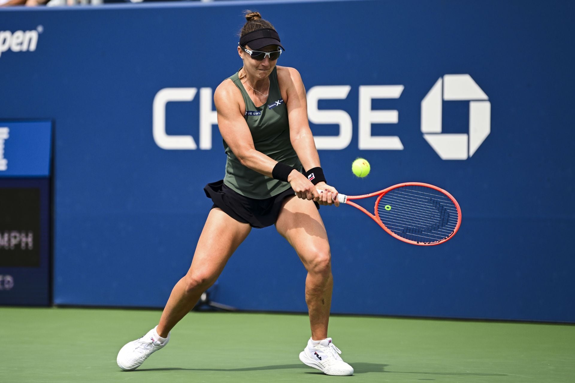 Nadia Podoroska at the US Open 2026. (Source: Getty)