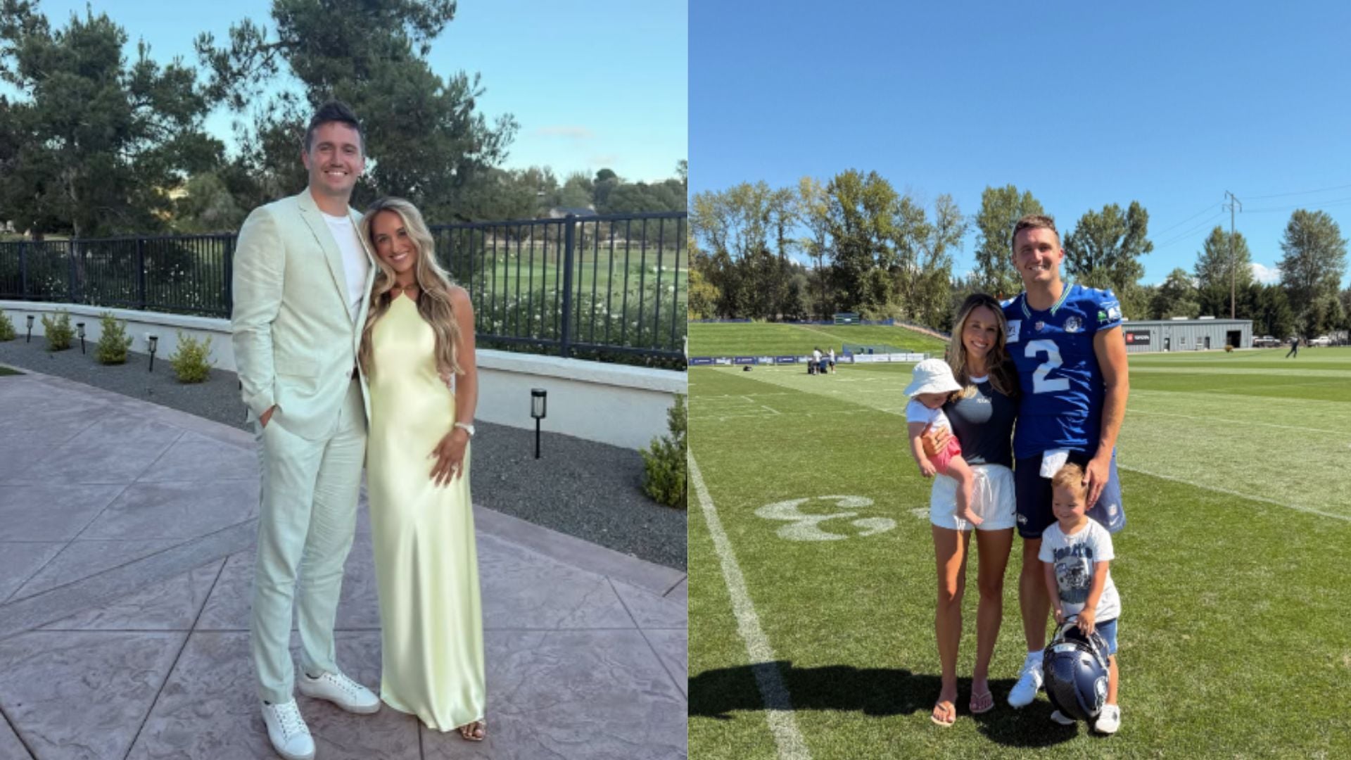 Drew Lock's wife Natalie shows wholesome sideline moments after QB carried Seahawks to 13-10 win over Patriots