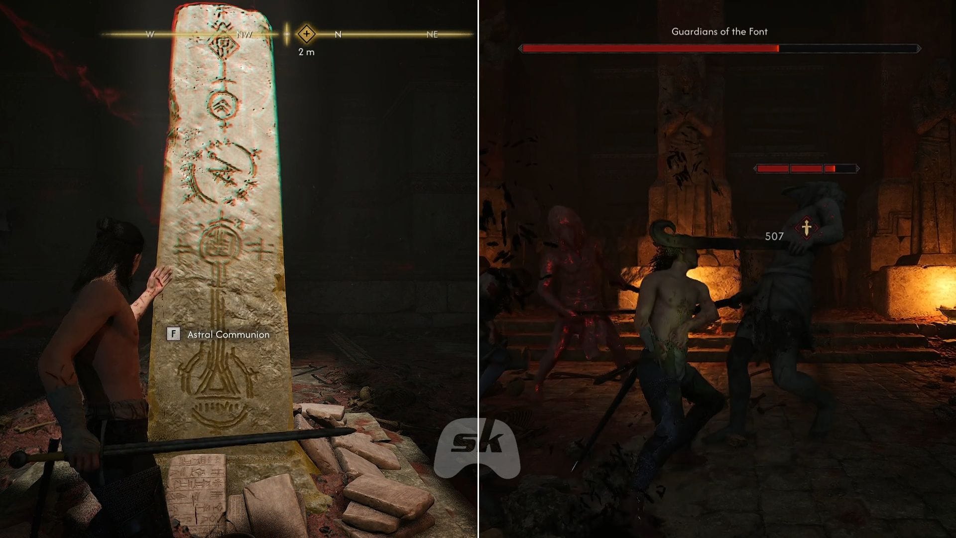 Perform the Astral Communication and defeat the enemies (Image via SK Gaming || Bandai Namco)