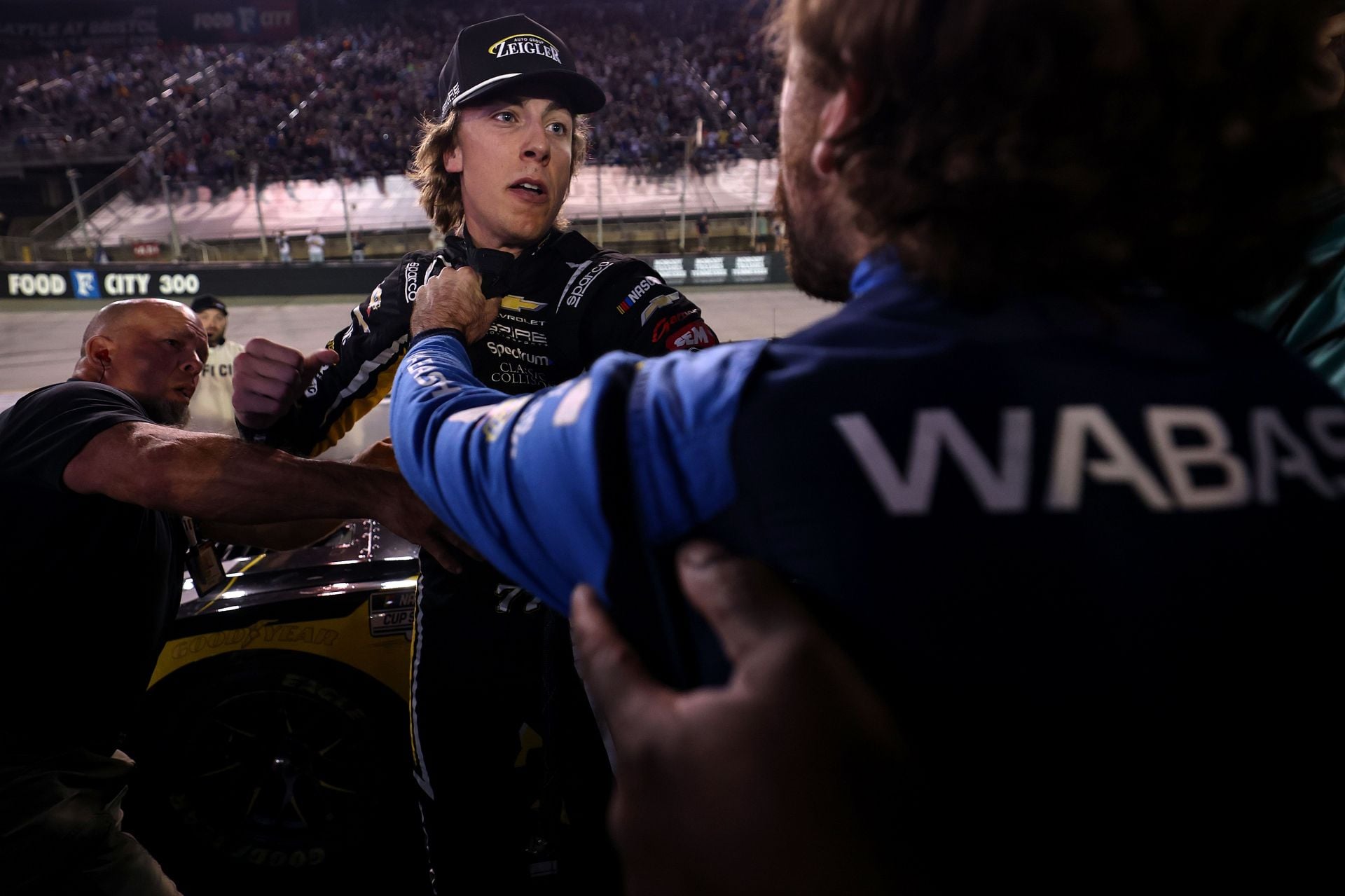 “I didn’t get punched”: Carson Hocevar details post-race brawl with Ryan Blaney at Bristol