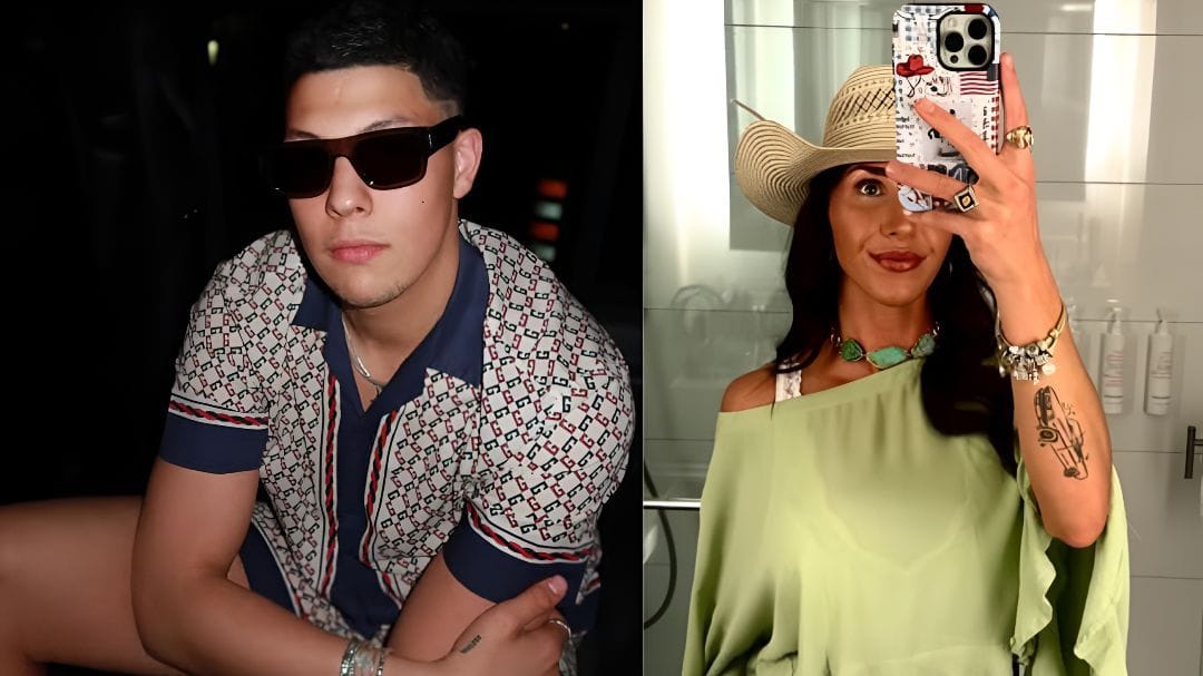 Jackson Mahomes poses with 'Gentiva' VP Alexandra in bikini for "great" pool day: PIC