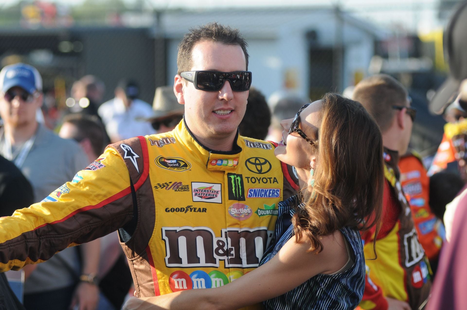 Watch: Samantha Busch and her kids unveil late Kyle Busch’s iconic M&M’s tribute car ahead of Bristol Cup Series race