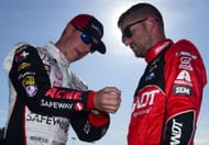 John Hunter Nemechek and Justin Allgaier at Richmond. Source: Getty