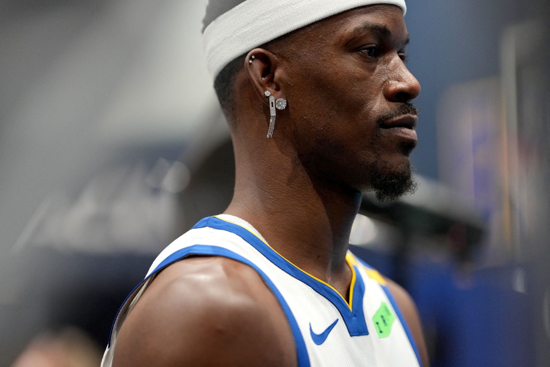 "Steph don’t deserve this", "He wanna be Rodman so bad" - NBA Fans Roast Jimmy Butler’s Drippy Earrings Look At Warriors Media Day