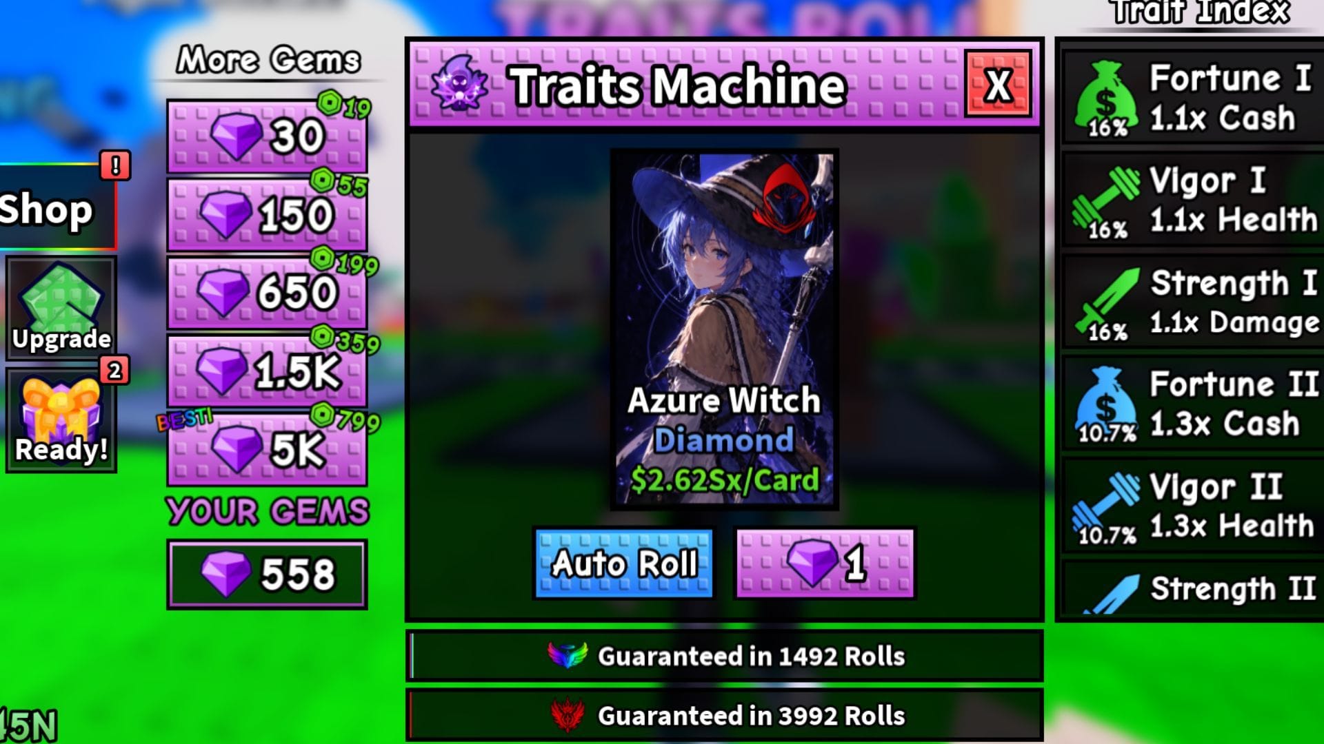 The Traits Machine (Image via Roblox)