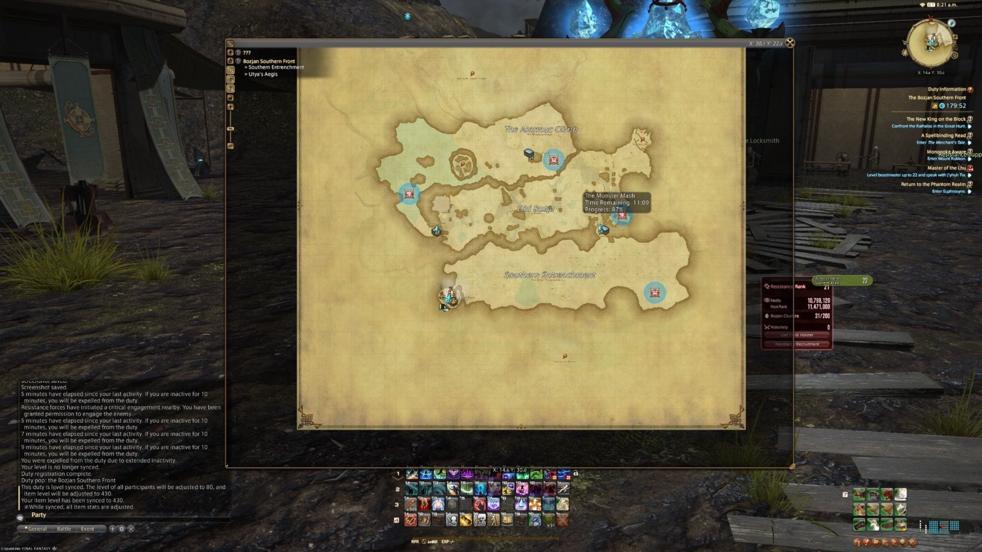 Since the Moogle Tomestone event gives the Bozjan Front as an option, people are going to be active here for a while. Take advantage of it! (Image via Square Enix || Sportskeeda)