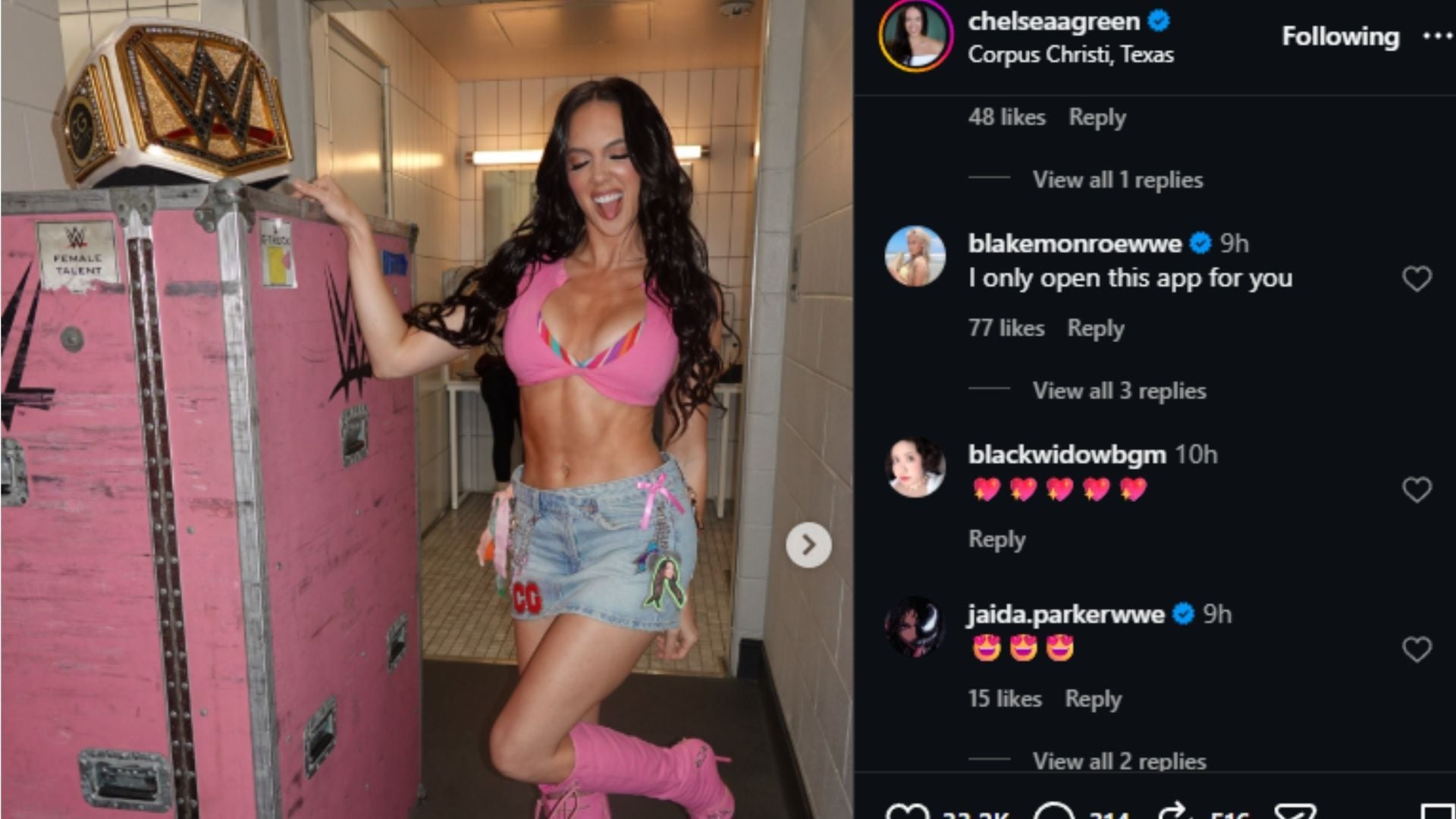 WWE Women's Champion Chelsea Green (Image Source: Instagram/@chelseaagreen)