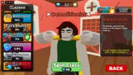 The Classes menu (Image via Roblox)