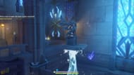 Water fountain raising the statue in Genshin Impact (Image via HoYoverse)