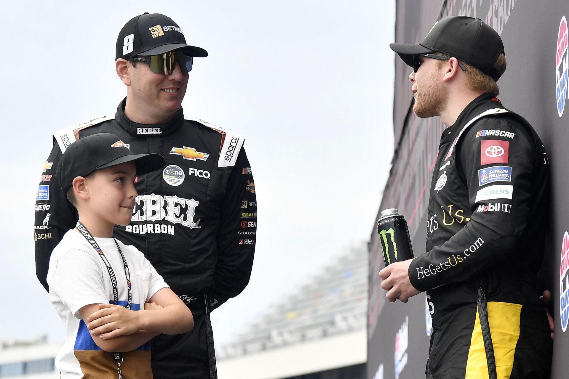 Brexton Busch thanks Ty Gibbs for honouring his father, Kyle Busch at Bristol Motor Speedway