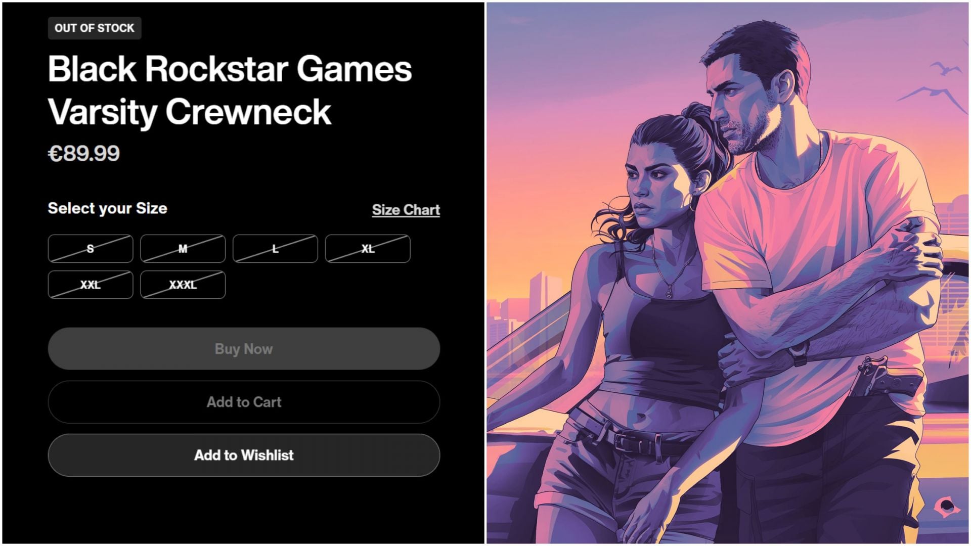 Rockstar Games Store adds wishlist feature for merchandise ahead of GTA 6