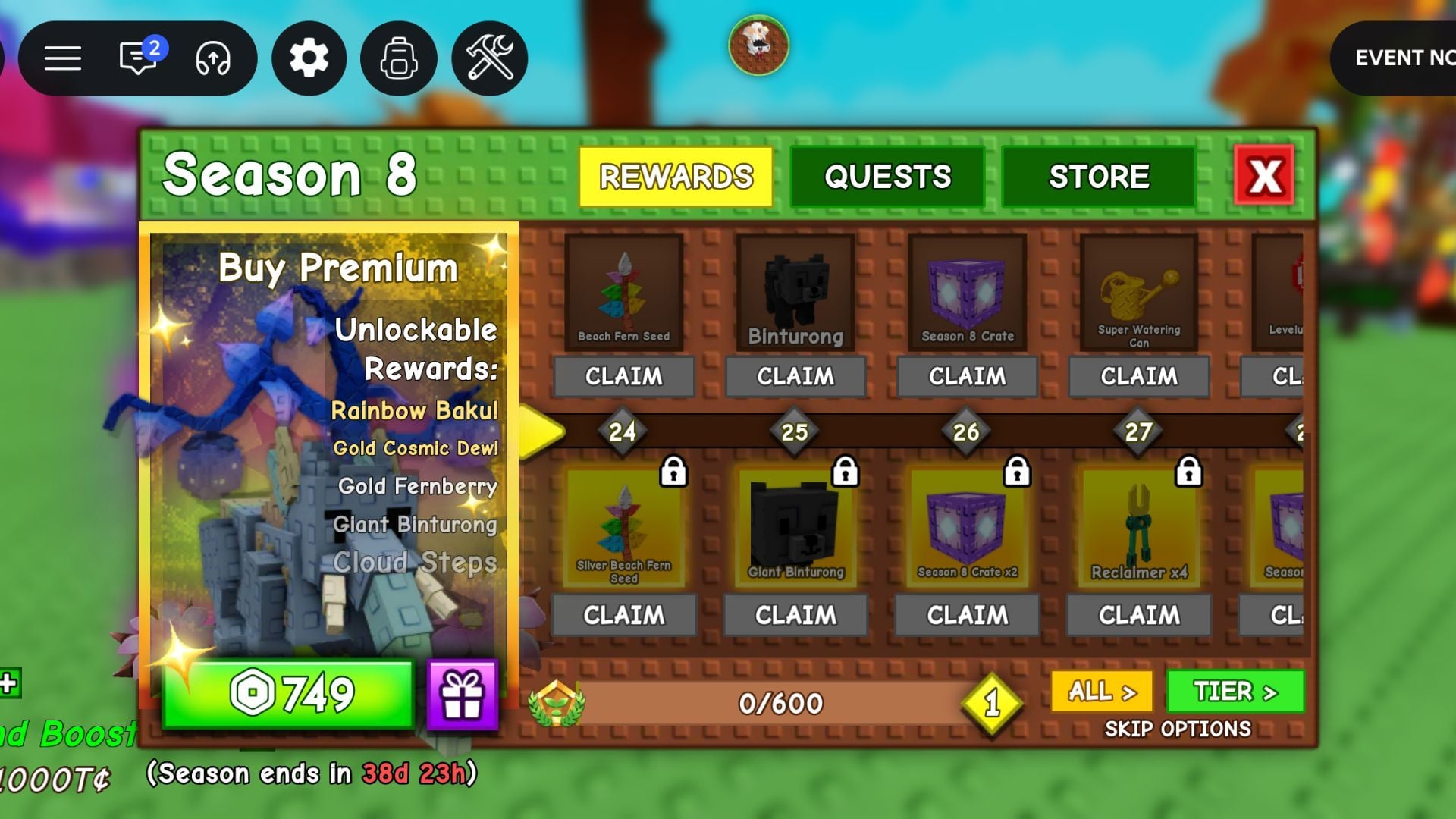 Binturong pet as Season Pass reward (Image via Roblox)