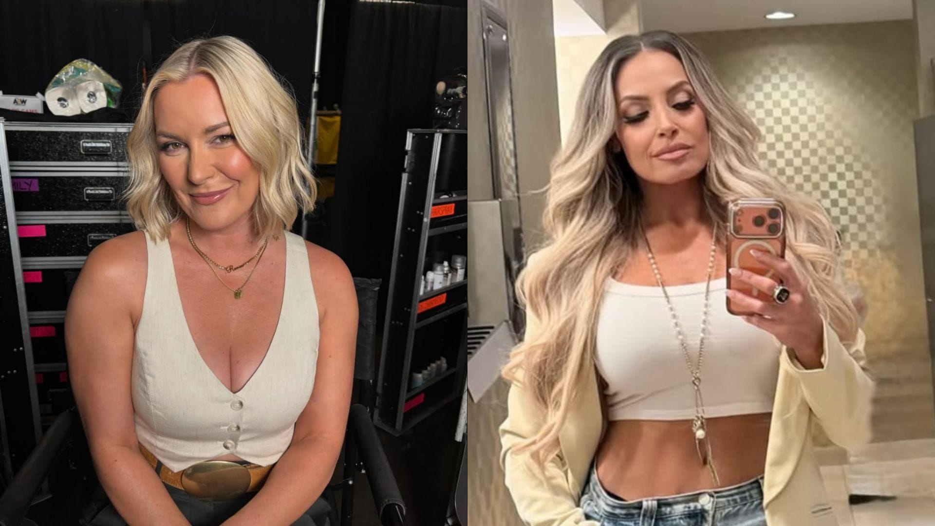 Renee Paquette, Trish Stratus, and others react to a personal update from the AEW champion