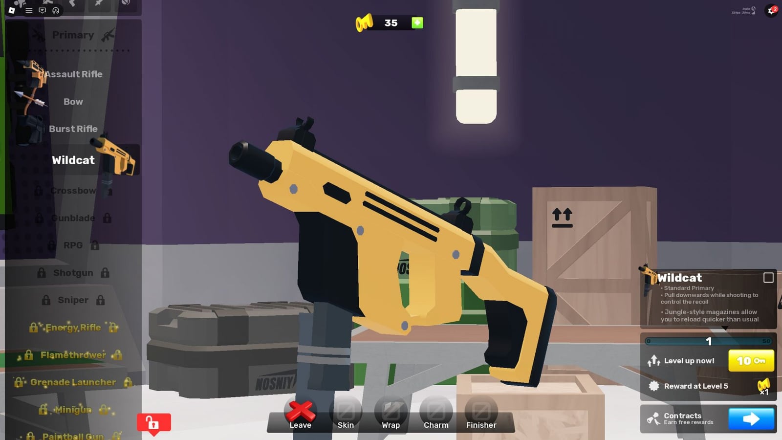 Rivals Wildcat weapon guide