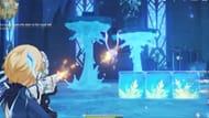 Fountain freezing after the core turns blue (Image via HoYoverse)