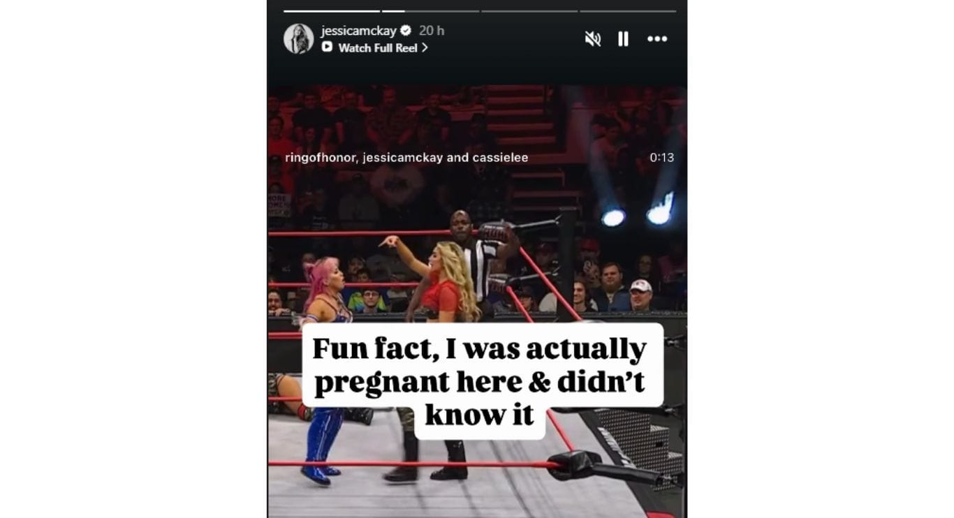 Jessica McKay's story (Screengrab via Instagram/@jessicamckay)