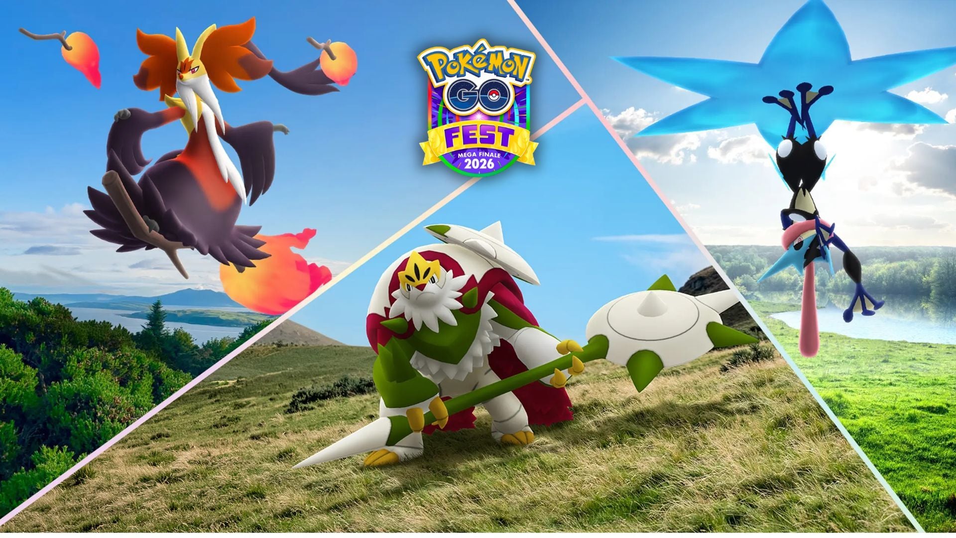 Mega Chesnaught vs Delphox vs Greninja: Which should you choose in Pokemon GO Fest 2026 Mega Finale?