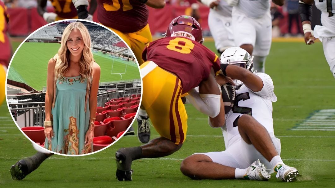 "Straight up LOSER behaviour": Nick Saban's daughter Kristen rips USC's Desman Stephens for dirty hit on Dante Moore and celebrating