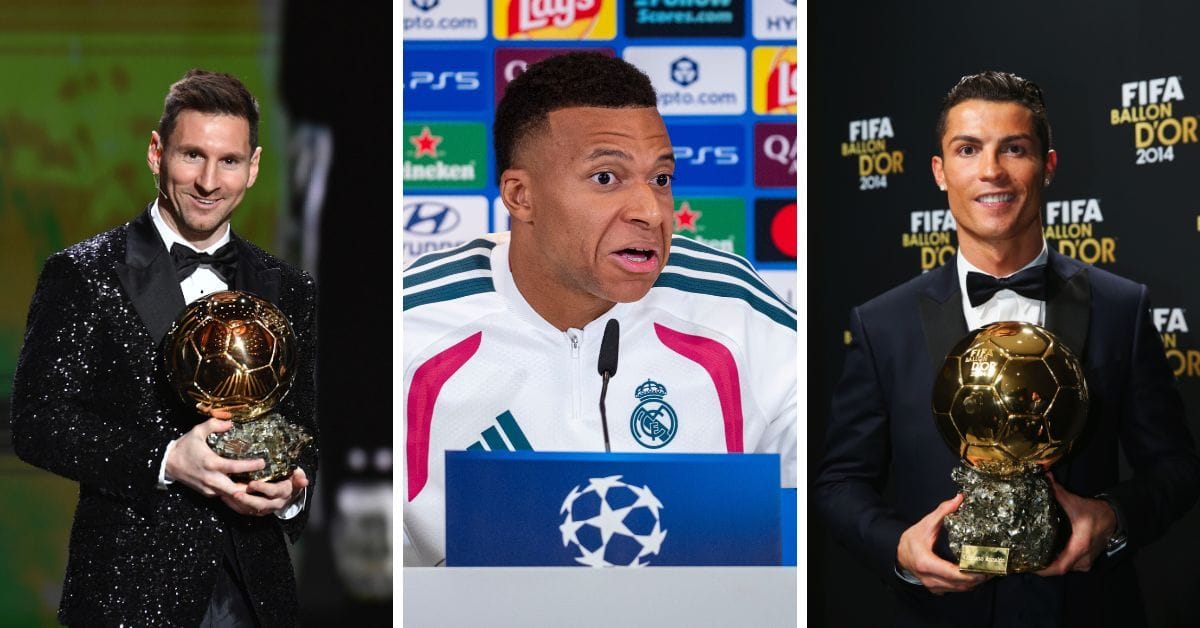 Kylian Mbappe responds when asked to pick greatest Ballon d'Or winner between Lionel Messi and Cristiano Ronaldo