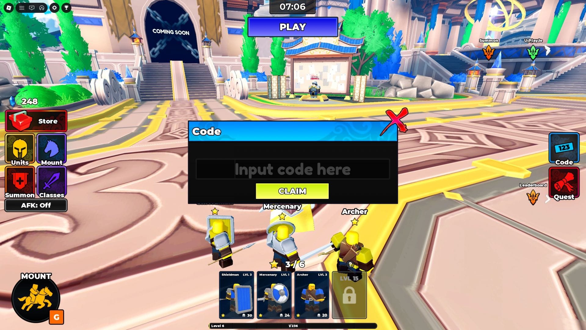 Command an Army codes (September 2026)