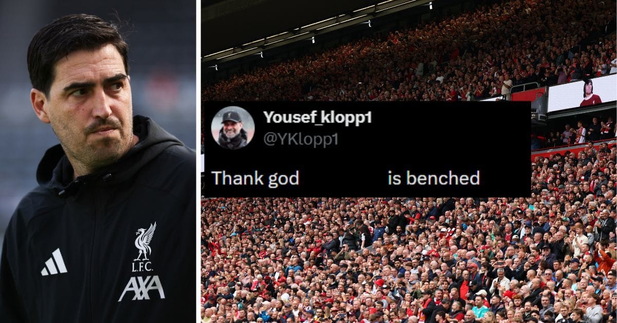 "Iraola you've changed my life" - Fans delighted as Liverpool star drops to the bench for their PL clash against Ipswich Town