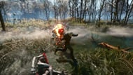 Combat from The Witcher 3 Remastered (Image via CDPR)