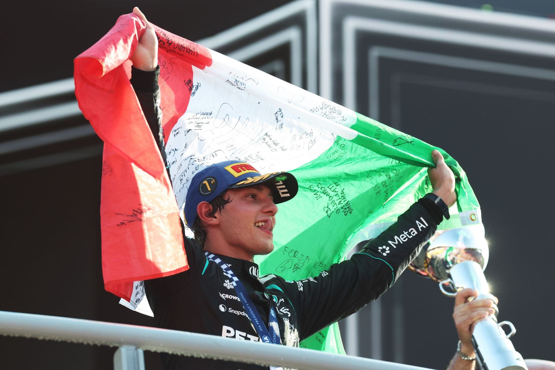 5 feats Kimi Antonelli achieved by winning the F1 Italian GP