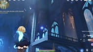 Platform on the right to grapple to (Image via HoYoverse)