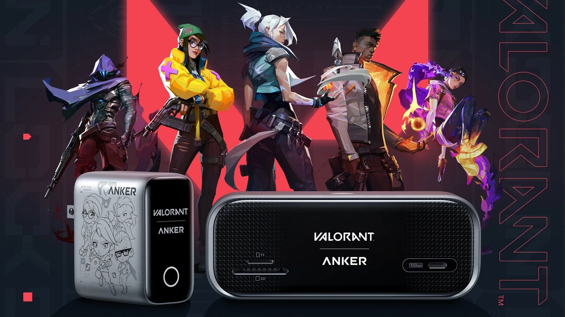 Valorant x Anker collaboration brings USB-C Hub, Laptop Charger in custom UI and theme
