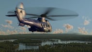 A helicopter in Transport Fever 3 (Image via Urban Games)
