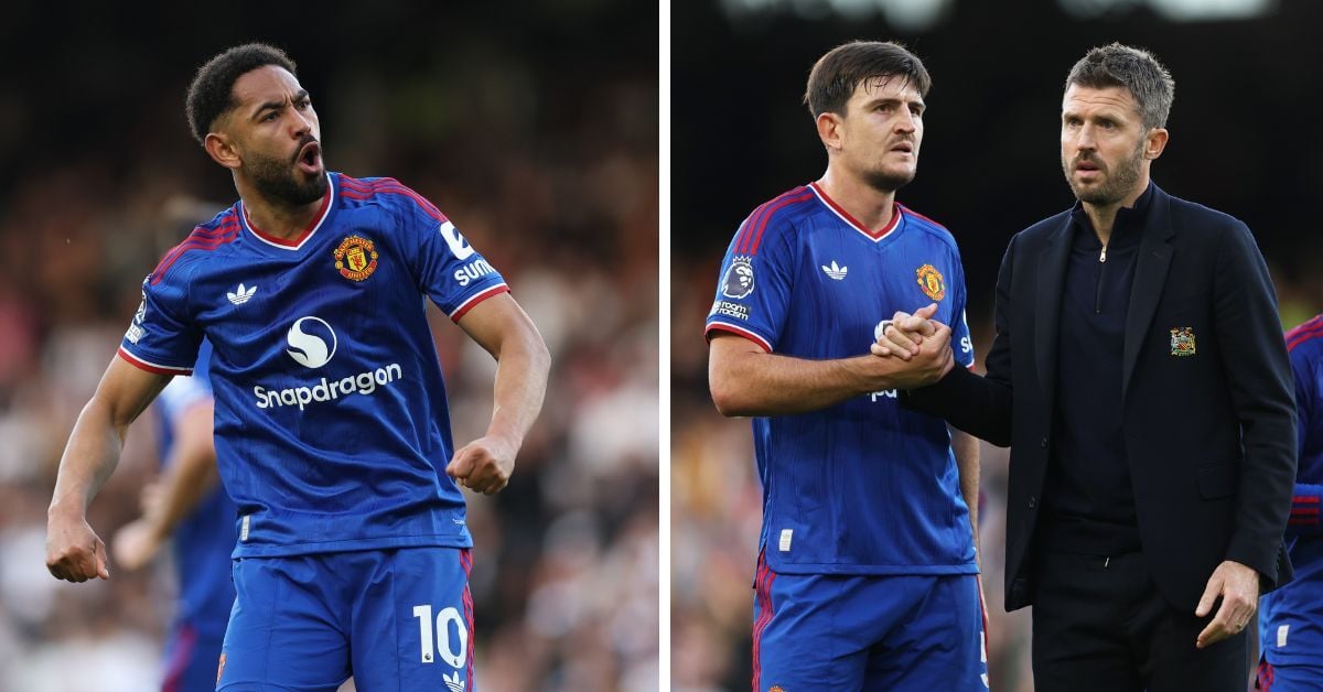 Michael Carrick responds with disagreement after Matheus Cunha claims Manchester United players lacked energy compared to Fulham in 1-1 draw