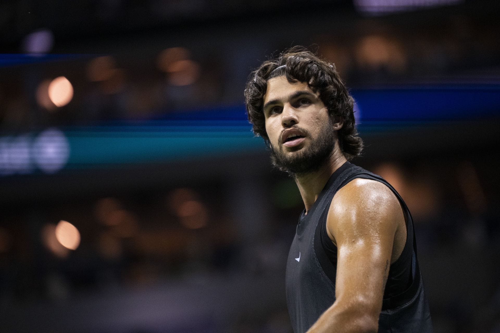 WATCH: Carlos Alcaraz vomits into his towel as US Open QF vs Ben Shelton drags past 2 am