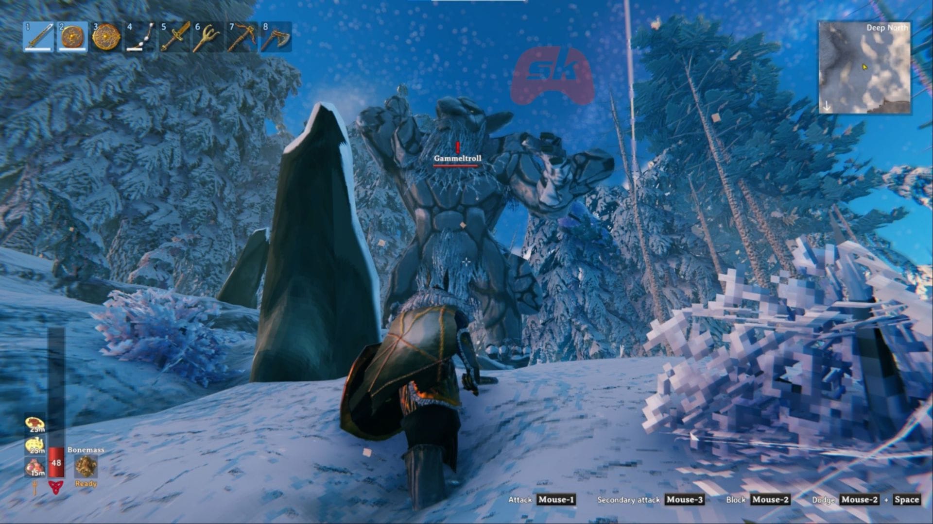 How to beat and mine Gammeltrolls in Valheim