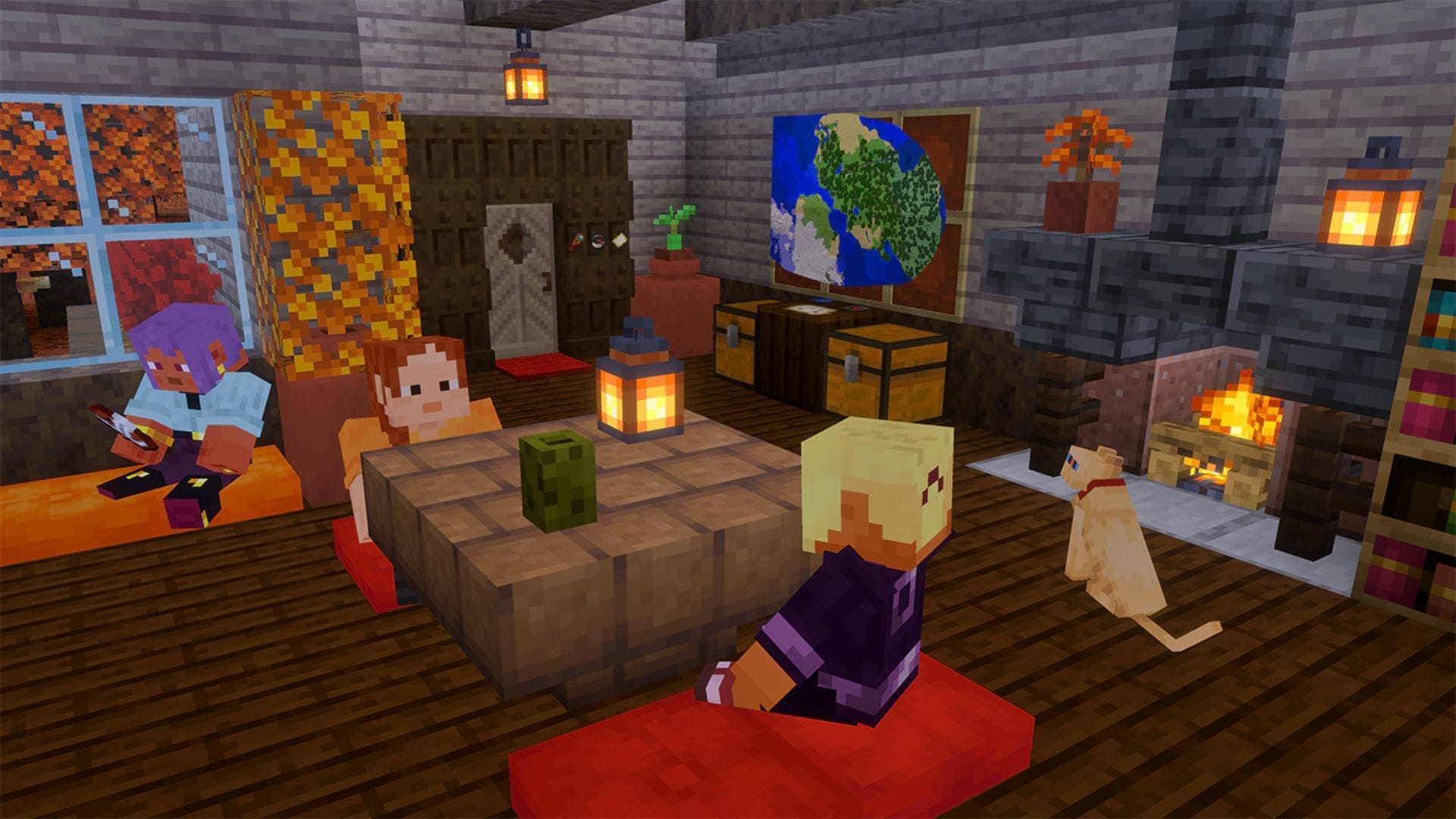 Cushions can be used to sit (Image via Mojang Studios)
