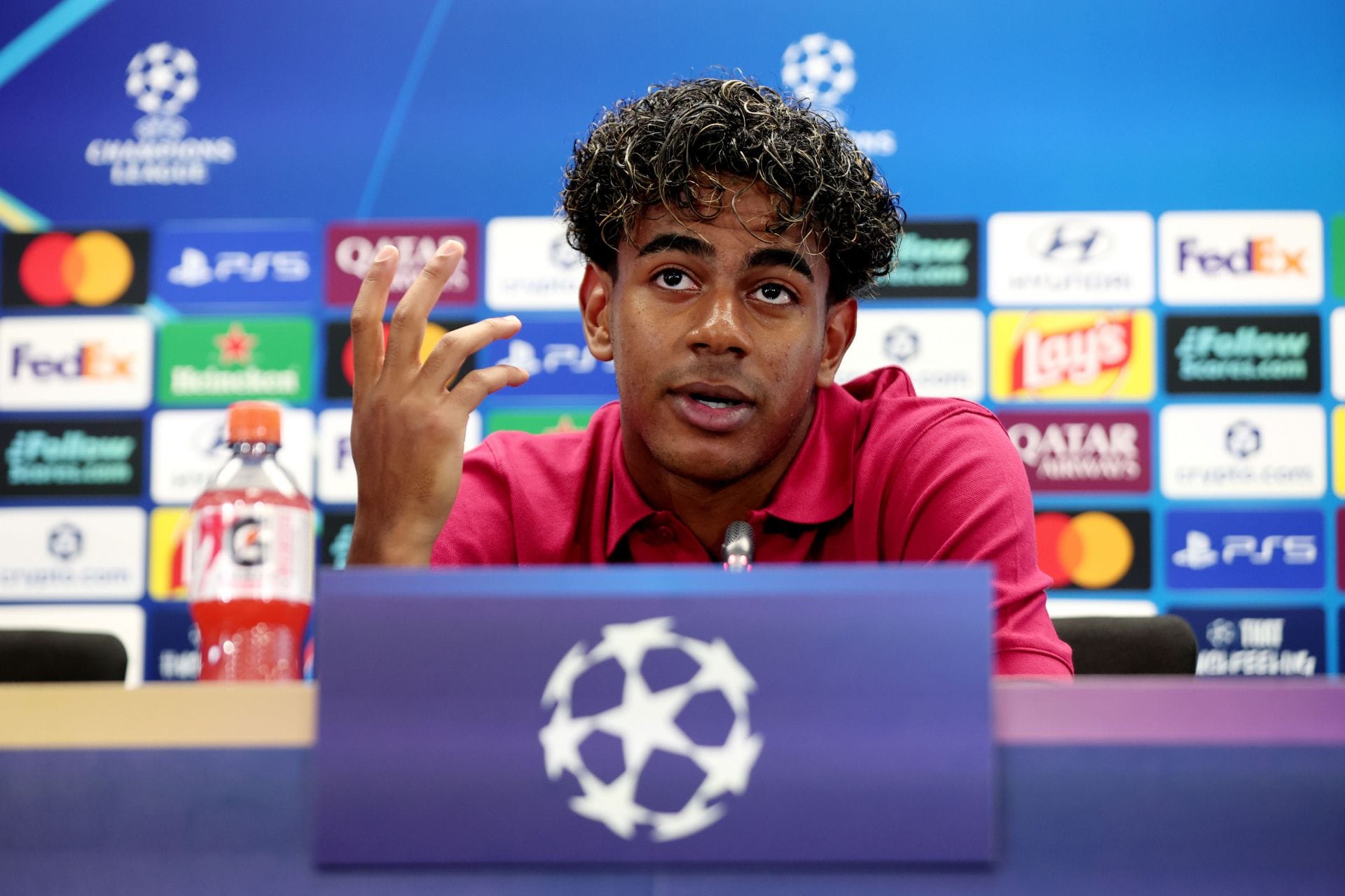 Lamine Yamal làm nên lịch sử tại giải thưởng Quả bóng vàng 2 Training and Press Conference FC Barcelona - Source: Getty