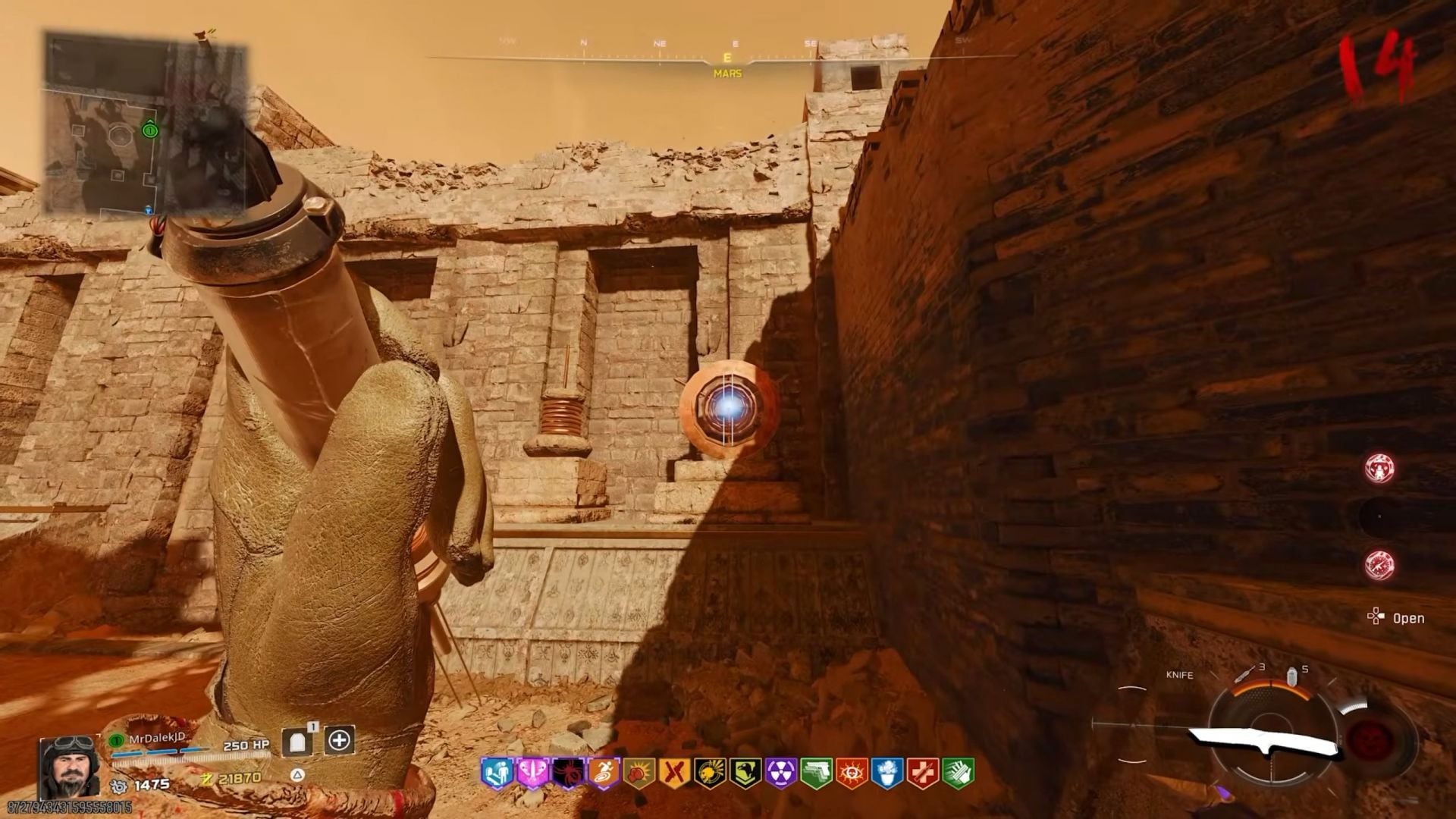Throw Shock Charges at discs (Image via Activision || YouTube/@MrDalekJD)