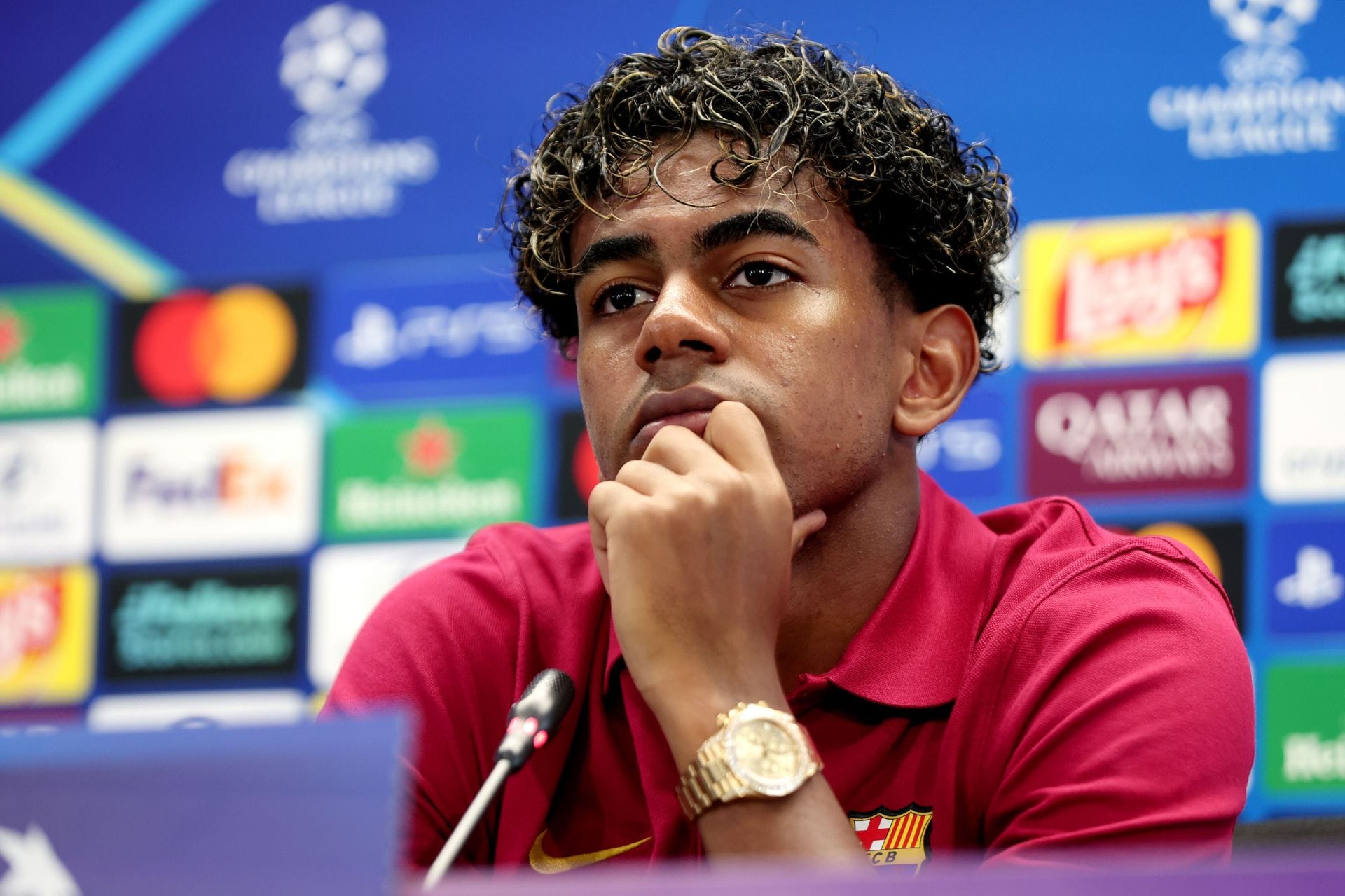 Lamine Yamal làm nên lịch sử tại giải thưởng Quả bóng vàng 1 Training and Press Conference FC Barcelona - Source: Getty