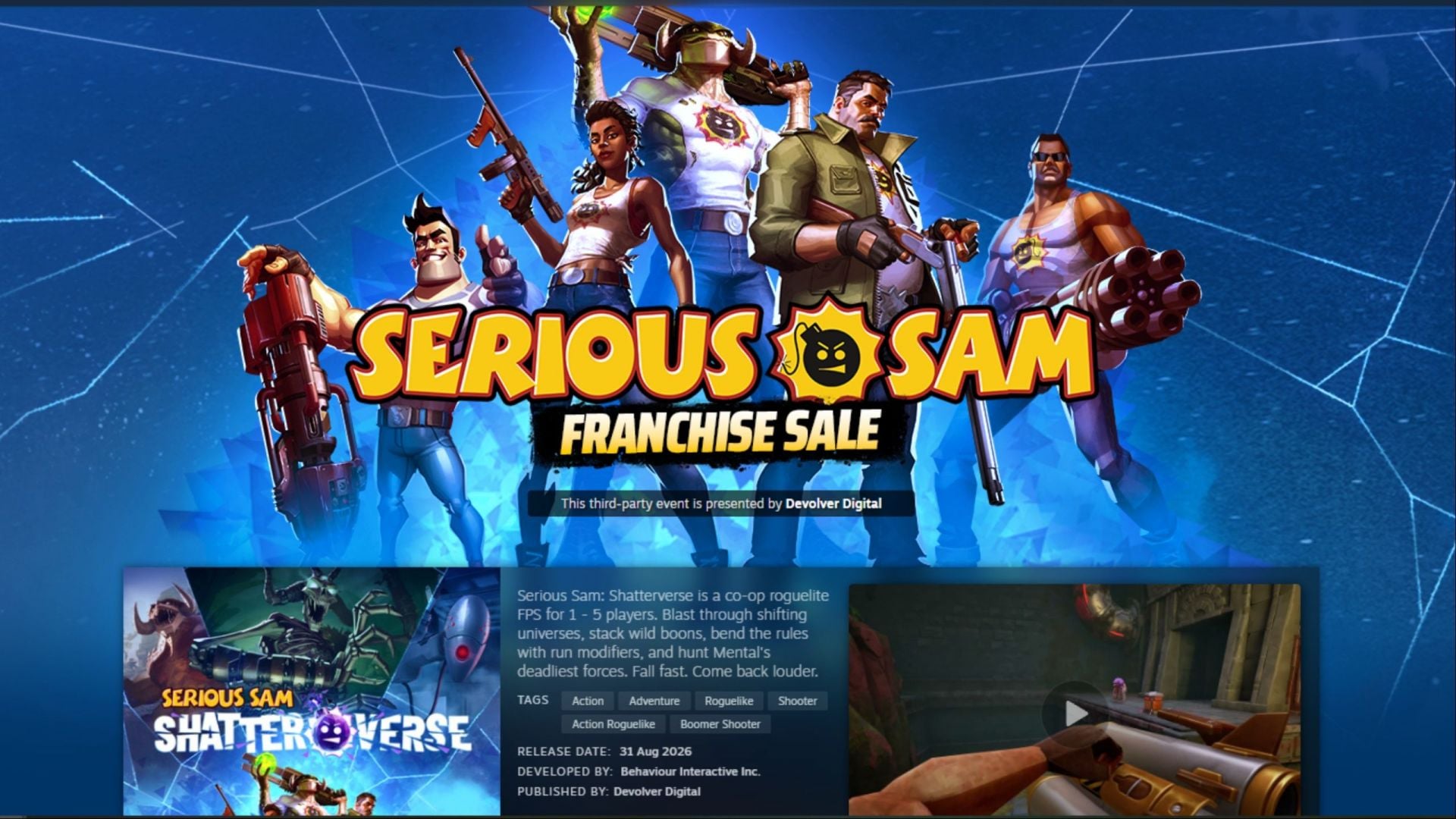 All Steam sales events and dates in September 2026