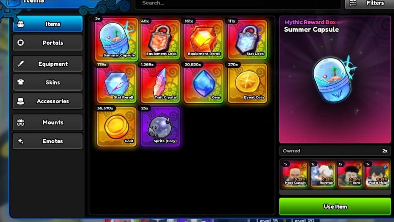 Summer Capsule (Image via Roblox)