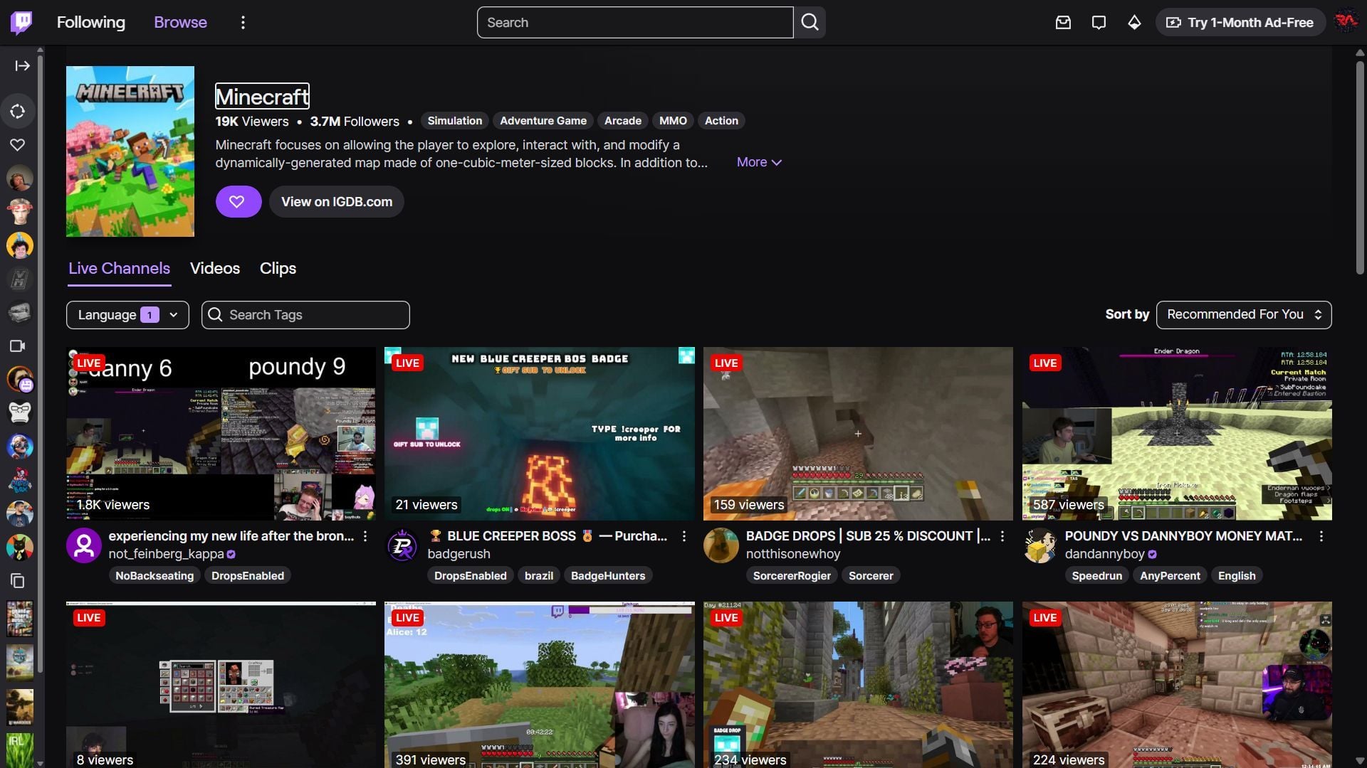 Watch any Twitch streamer playing the game with drops enabled (Image via Twitch)