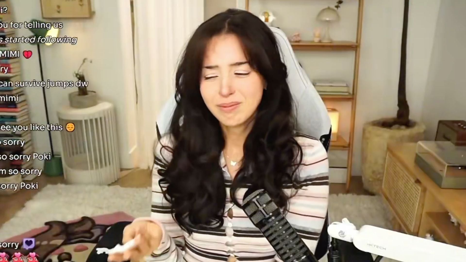 What happened to Pokimane's cat? Streamer breaks down in tears while sharing heartbreaking news of her pet's death