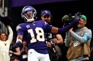 Justin Jefferson has played just two playoff games for the Vikings - Source: Imagn