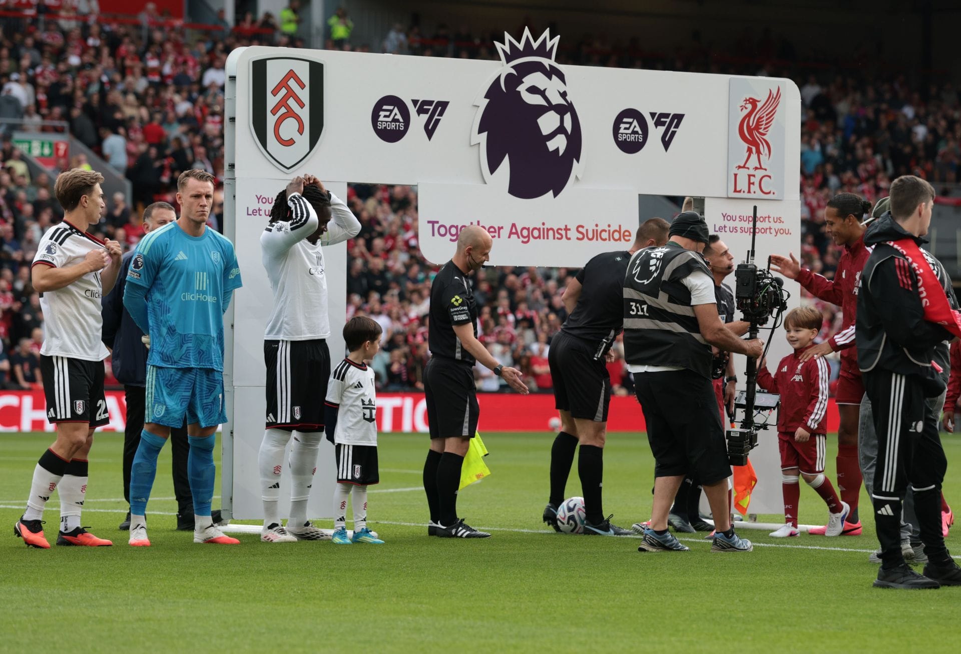 Star India player attends Liverpool vs Fulham Premier League 2026-27 match at Anfield; presented with personalised jersey [In Pictures]