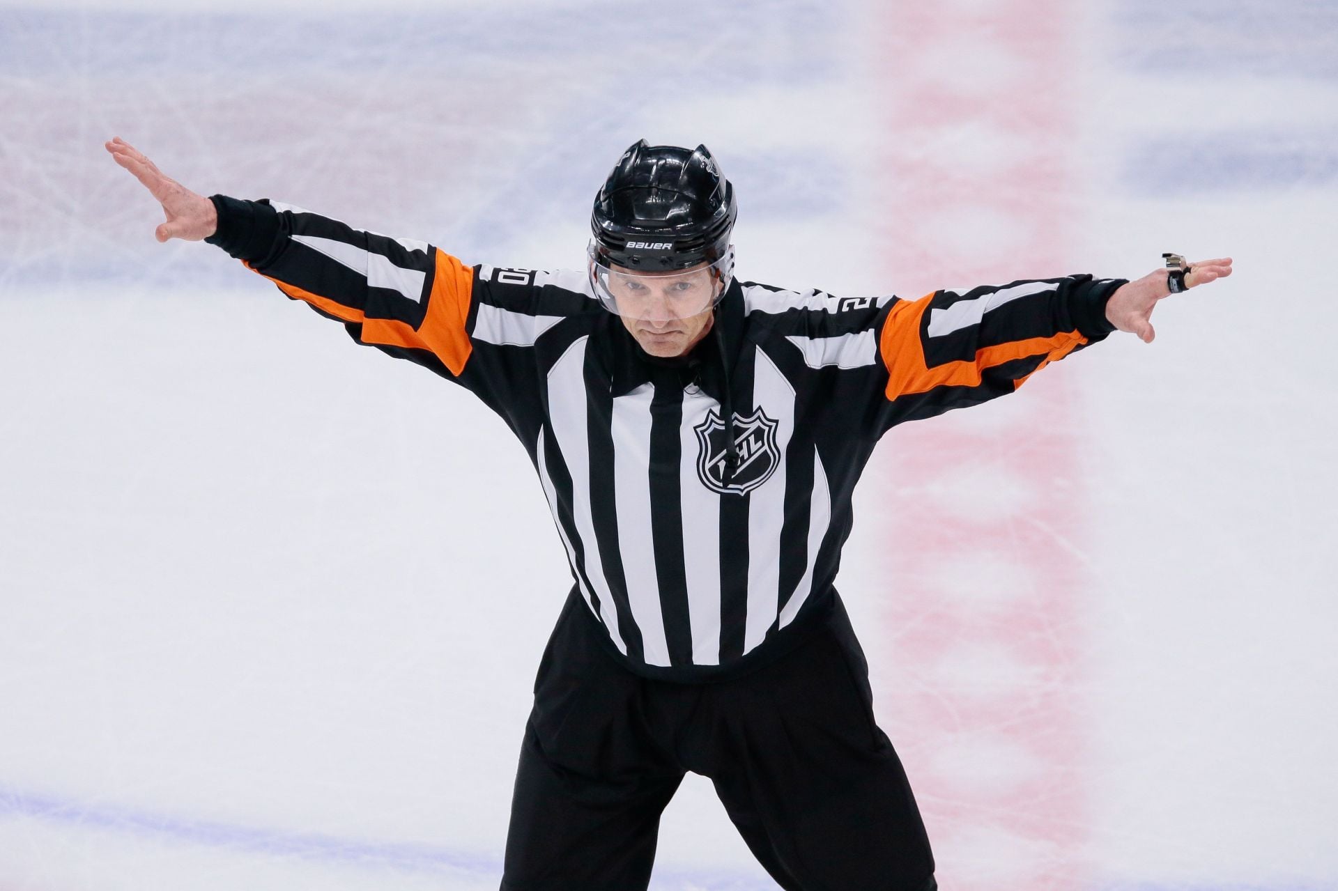 Tim Peel waives off a goal during a game - Source: Imagn