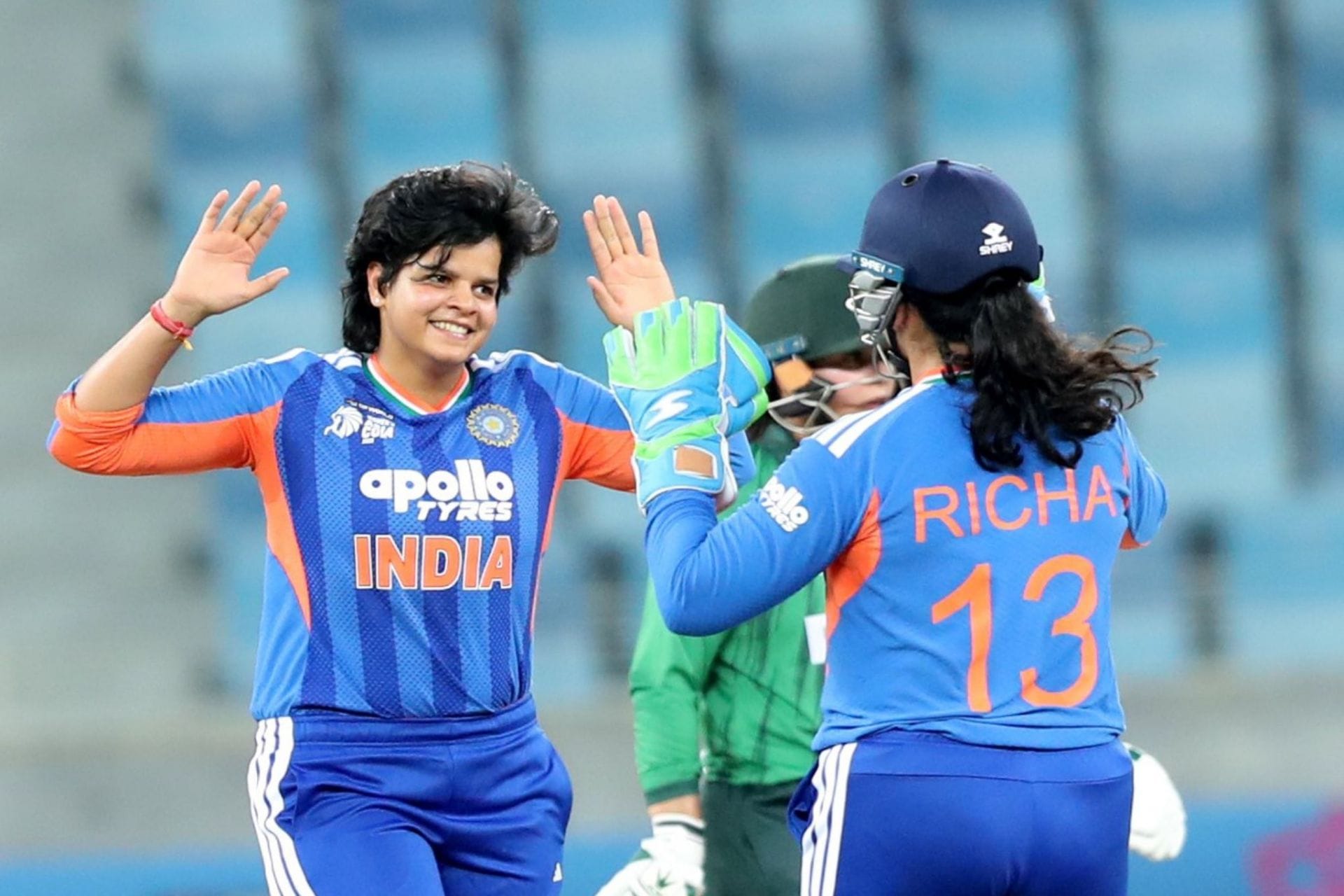 Shafali Verma gives a stare after castling Muneeba Ali for 13 in IND vs PAK Women’s Asia Cup 2026 game [Watch] 